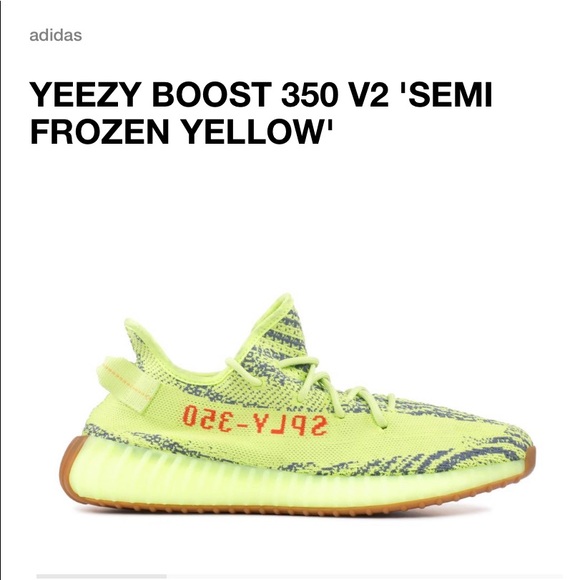 yeezy frozen yellow resale